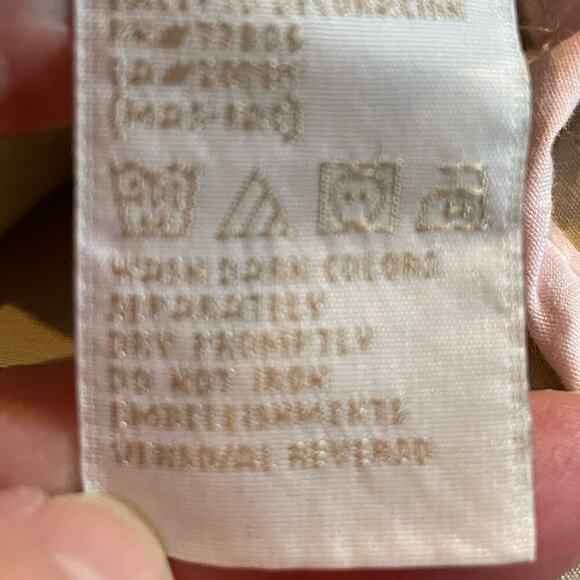 Tommy Hilfiger khaki mid rise cargo utility shorts roll tab cuff size 10 - Picture 8 of 10